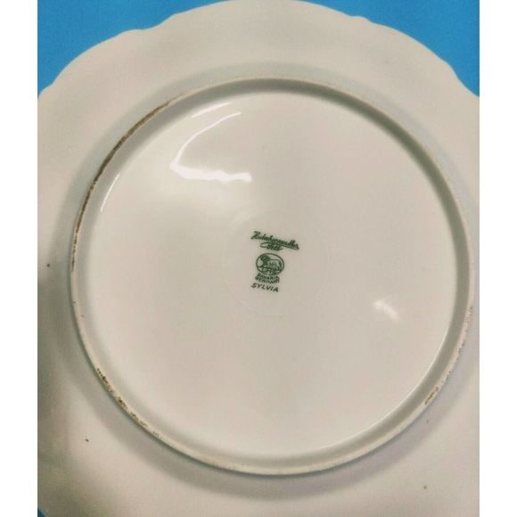 Hutschenreuther China Revere White with Platinum Trim Dinner Plate Sylvia Exc. - Picture 5 of 6